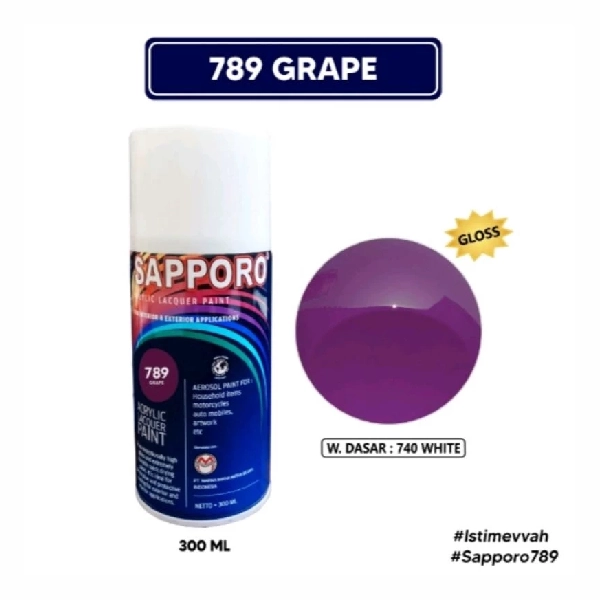 SAPPORO Grape Ungu 789 300ml