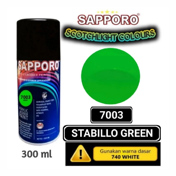 SAPPORO Green Fluorescent Stabilo 7003 300ml