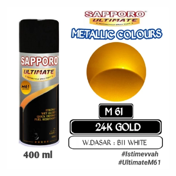 SAPPORO Ultimate 24K Gold M61 400ml