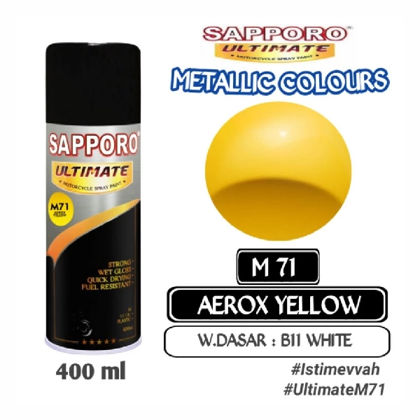 SAPPORO Ultimate Aerox Yellow M71 400ml
