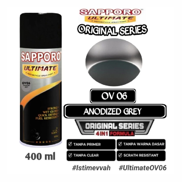 SAPPORO Ultimate Anodized Grey OV06 400ml