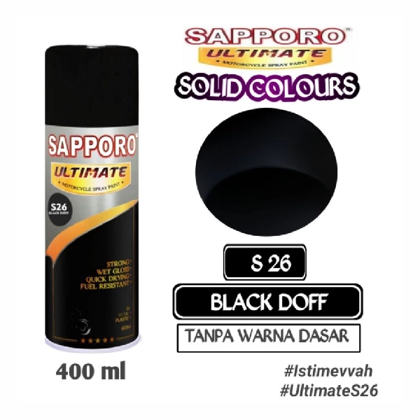 SAPPORO Ultimate Black Doff S26 400ml