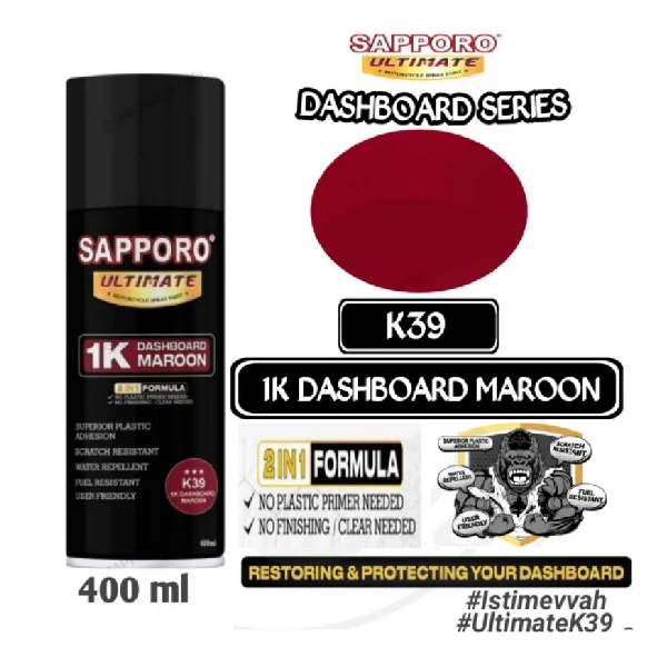 SAPPORO Ultimate Dashboard Maroon K39 400ml