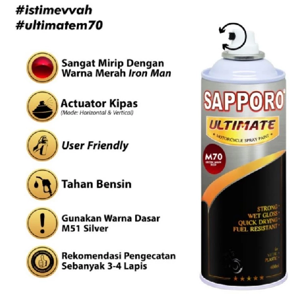 SAPPORO Ultimate Iron Man Red M70 400ml