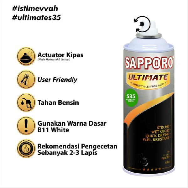 SAPPORO Ultimate Kawasaki Green S35 400ml
