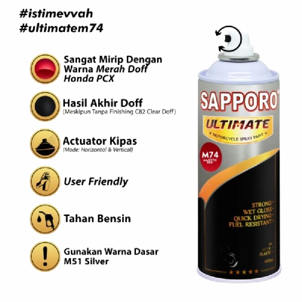 SAPPORO Ultimate Majestic Red M74 400ml
