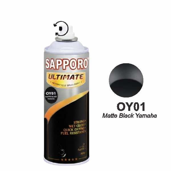 SAPPORO Ultimate Matte Black Yamaha OY01 400ml