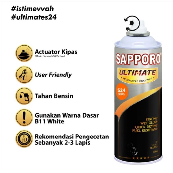 SAPPORO Ultimate Repsol Orange S24 400ml