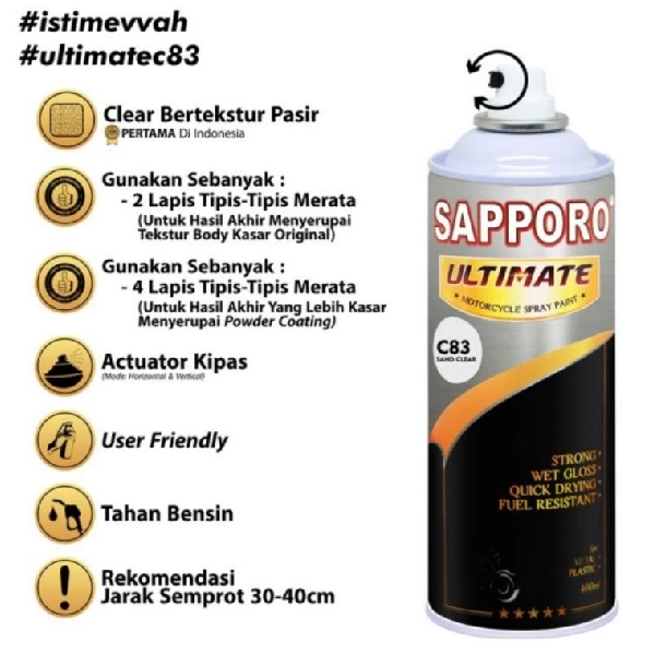 SAPPORO Ultimate Sand Clear C83 400ml