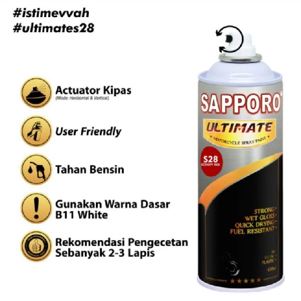 SAPPORO Ultimate Scoopy Red S28 400ml