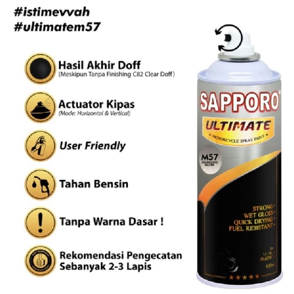 SAPPORO Ultimate Sparkling Silver M57 400ml