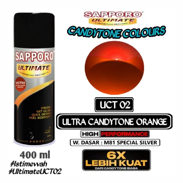 SAPPORO Ultimate Ultra Candy Tone Orange UCT02 400ml