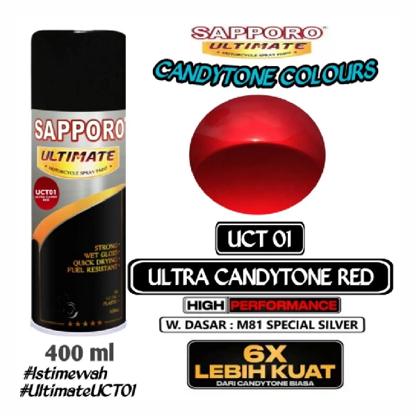SAPPORO Ultimate Ultra Candy Tone Red UCT01 400ml