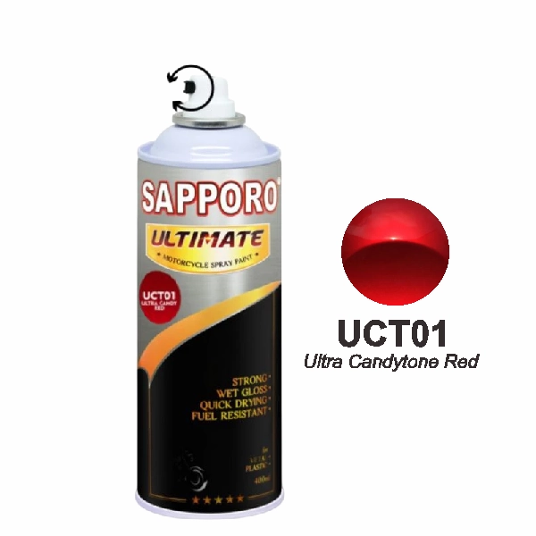 SAPPORO Ultimate Ultra Candy Tone Red UCT01 400ml