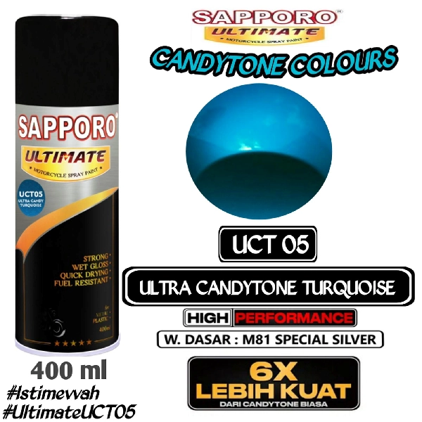 SAPPORO Ultimate Ultra Candy Tone Turquoise UCT05 400ml