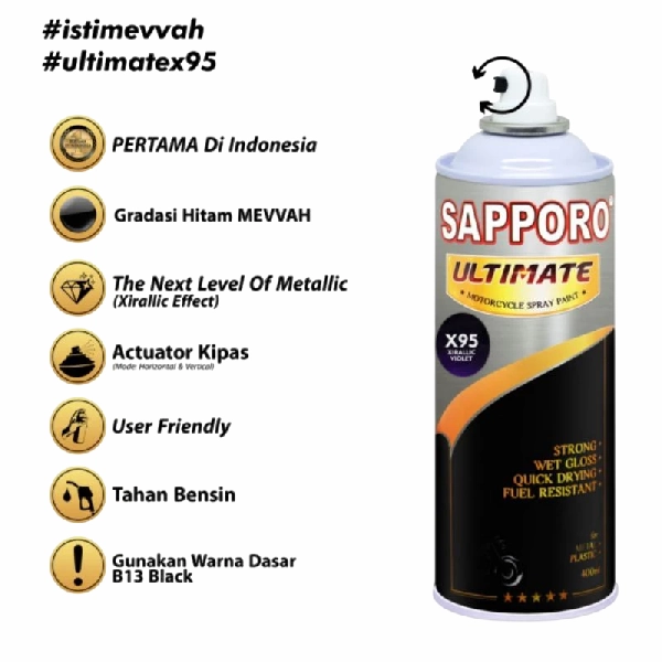 SAPPORO Ultimate Xirallic Violet X95 400ml
