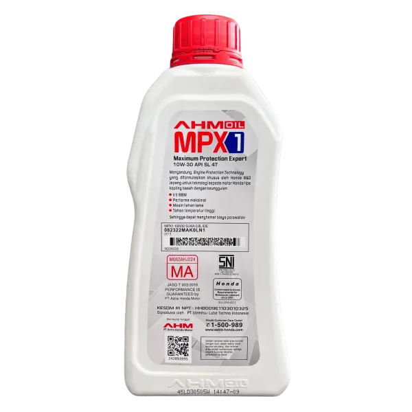 AHM MPX1 Bebek Oli 0.8L