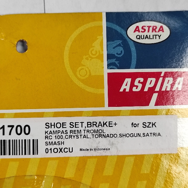 ASPIRA Pirodo Smash Shogun Satria R Tornado