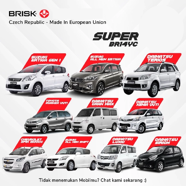 BRISK Busi BR14YC Mobil Daihatsu Xenia