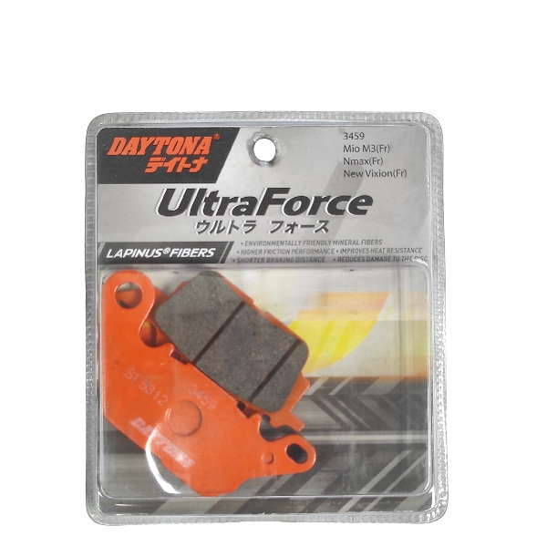 DAYTONA Disc Pad M3 MX King Nmax Lapinus Fiber 3459 (Orange)