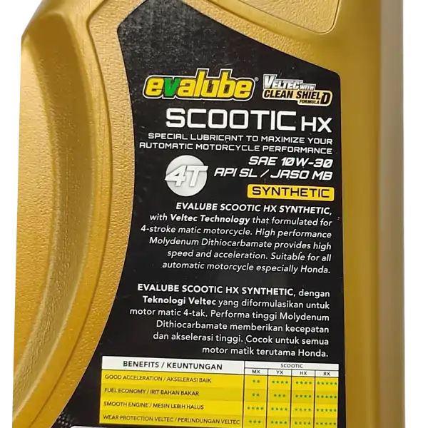 EVALUBE Scootic HX 10W30 (Honda) Oli 0.8L