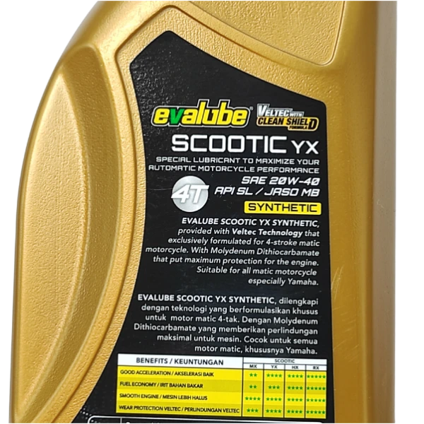 EVALUBE Scootic YX 20W40 (Yamaha) Oli 0,8L