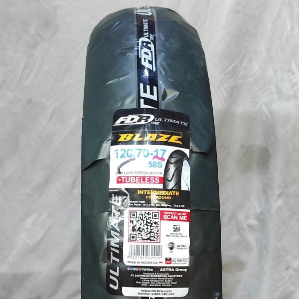 FDR BLAZE Ban Tubeless 120/70-17