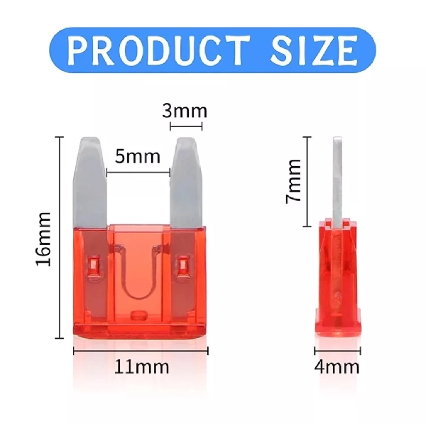 FUSE Sekring Tancap Kecil 5A, 7.5A, 10A, 15A, 20A, 25A, 30A isi 3 PCS