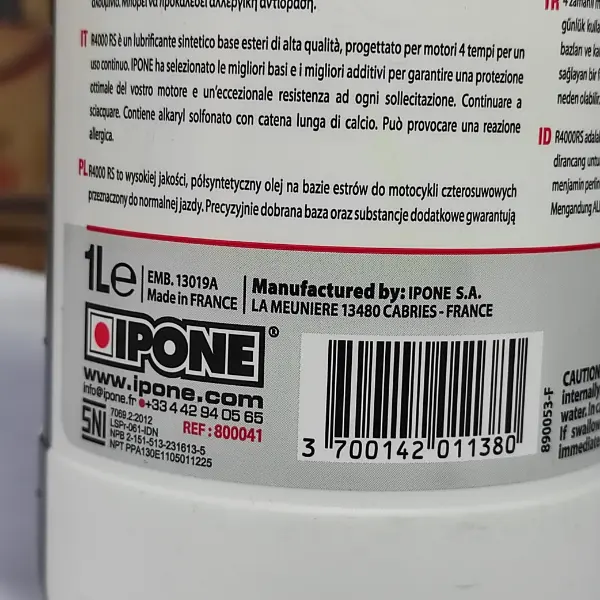 IPONE R4000 RS Synthetic Plus Oli 1L