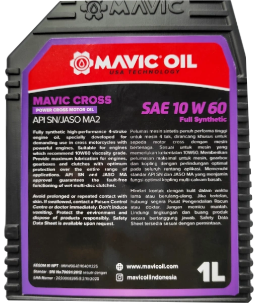 MAVIC Cross 10W60 SN Oli 1L