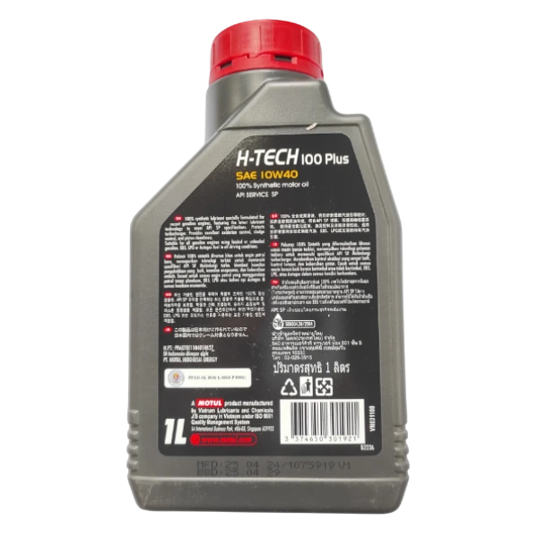 MOTUL H-Tech 100 Plus 10W40 Oli 1L