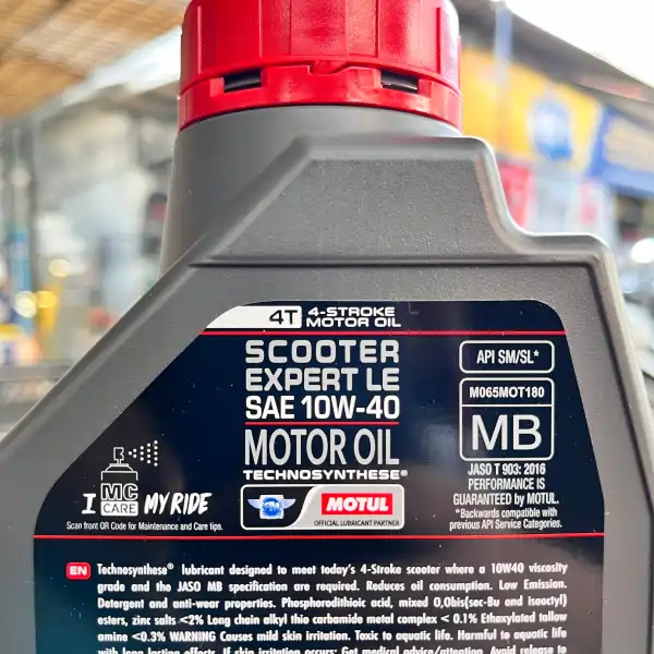 MOTUL Scooter Expert LE 10W40 Oli 0.8L