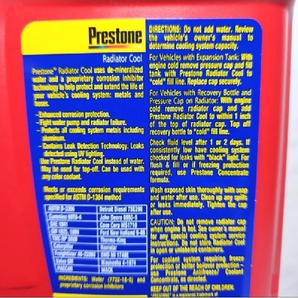 PRESTONE Air Radiator Coolant 1L (Merah)