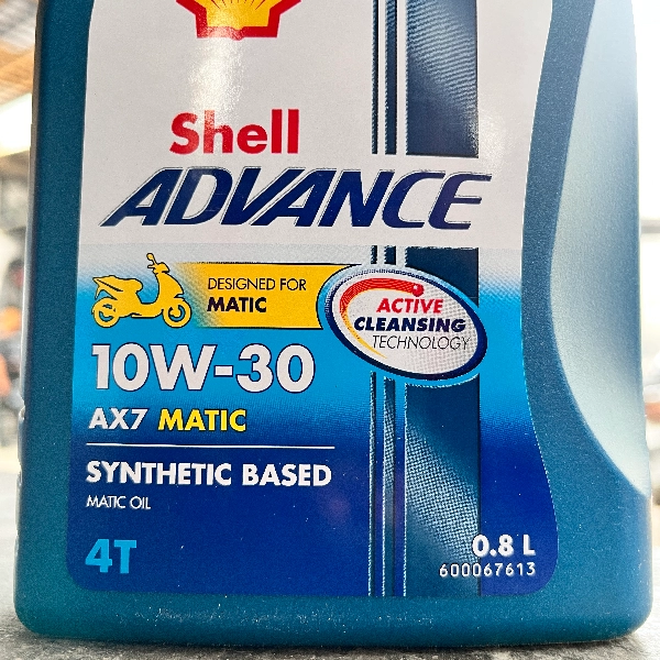 SHELL AX7 10W30 Oli Motor Matic 0.8L