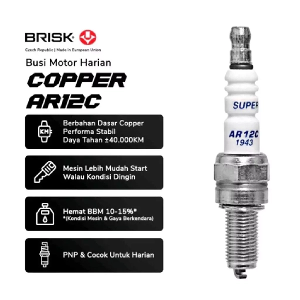 BRISK Busi AR12C Copper Racing - Image 2
