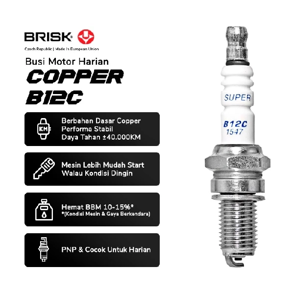 BRISK Busi B12C Copper Racing - Image 2