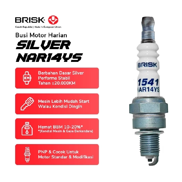 BRISK Busi NAR14YS Silver Racing - Image 2