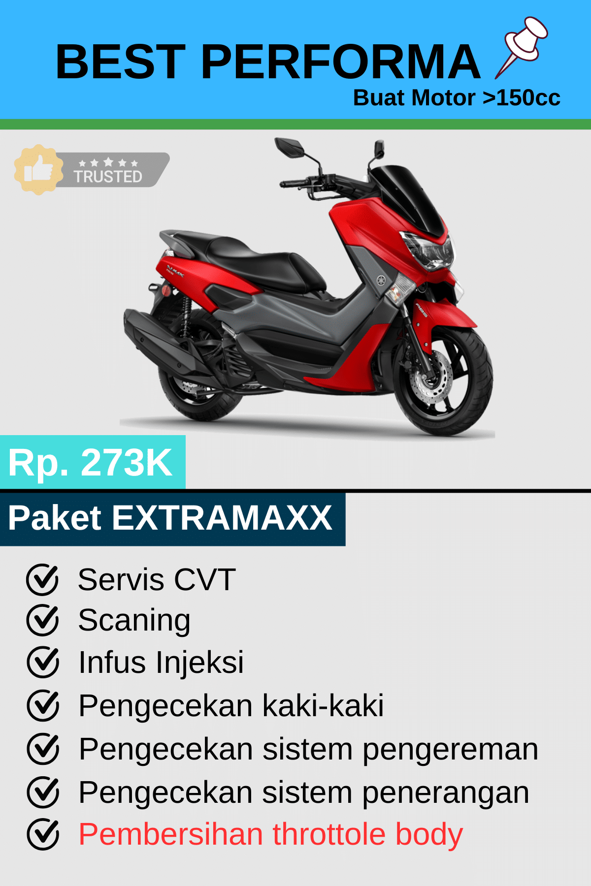 Paket Servis EXTRAMAXX (Maksimal)