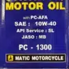 BM1 PC-1300 Matic 10W40 Synthetic Oil 0.8L - Image 3