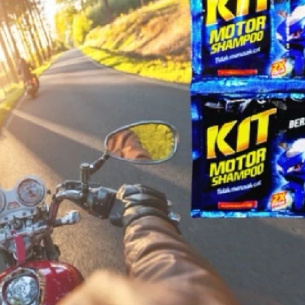 KIT Shampoo Cuci Motor Sachet Biru 15ml isi 5pcs - Image 3