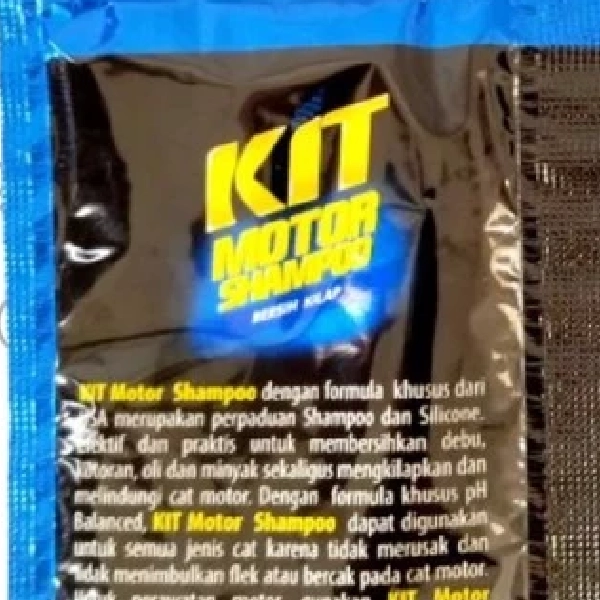 KIT Shampoo Cuci Motor Sachet Biru 15ml isi 5pcs - Image 4