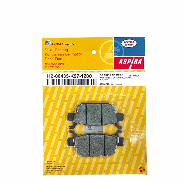 ASPIRA Disc Pad PCX Belakang