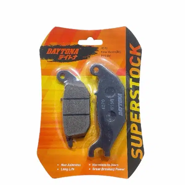 DAYTONA Disc Pad FU NVL R15 MX New Belakang Superstock 4070 (Hitam)