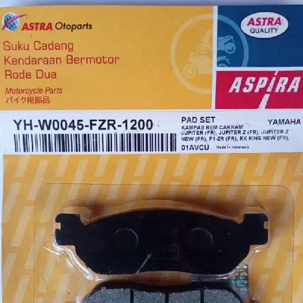 ASPIRA Disc Pad F1ZR Jupiter Z Nouvo Scorpio Z - Image 2