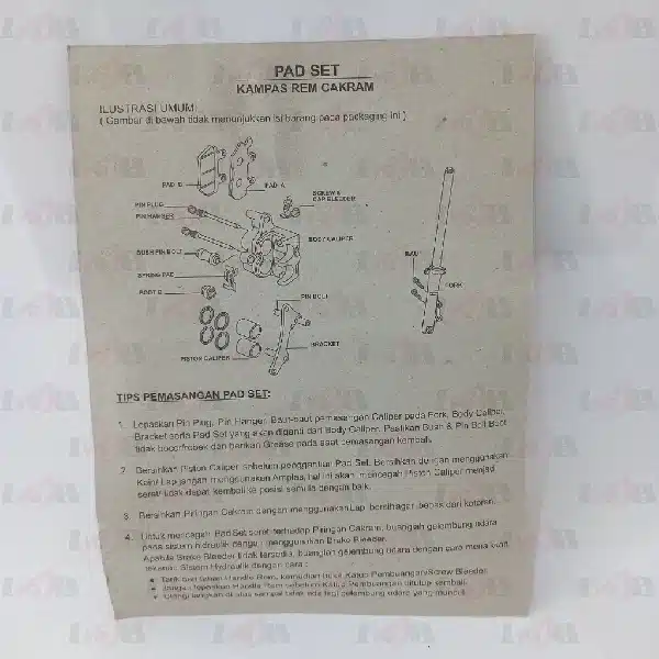 ASPIRA Disc Pad F1ZR Jupiter Z Nouvo Scorpio Z - Image 4