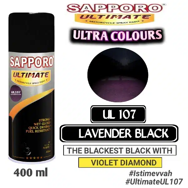 SAPPORO Ultimate Lavender Black UL107 400ml - Image 2